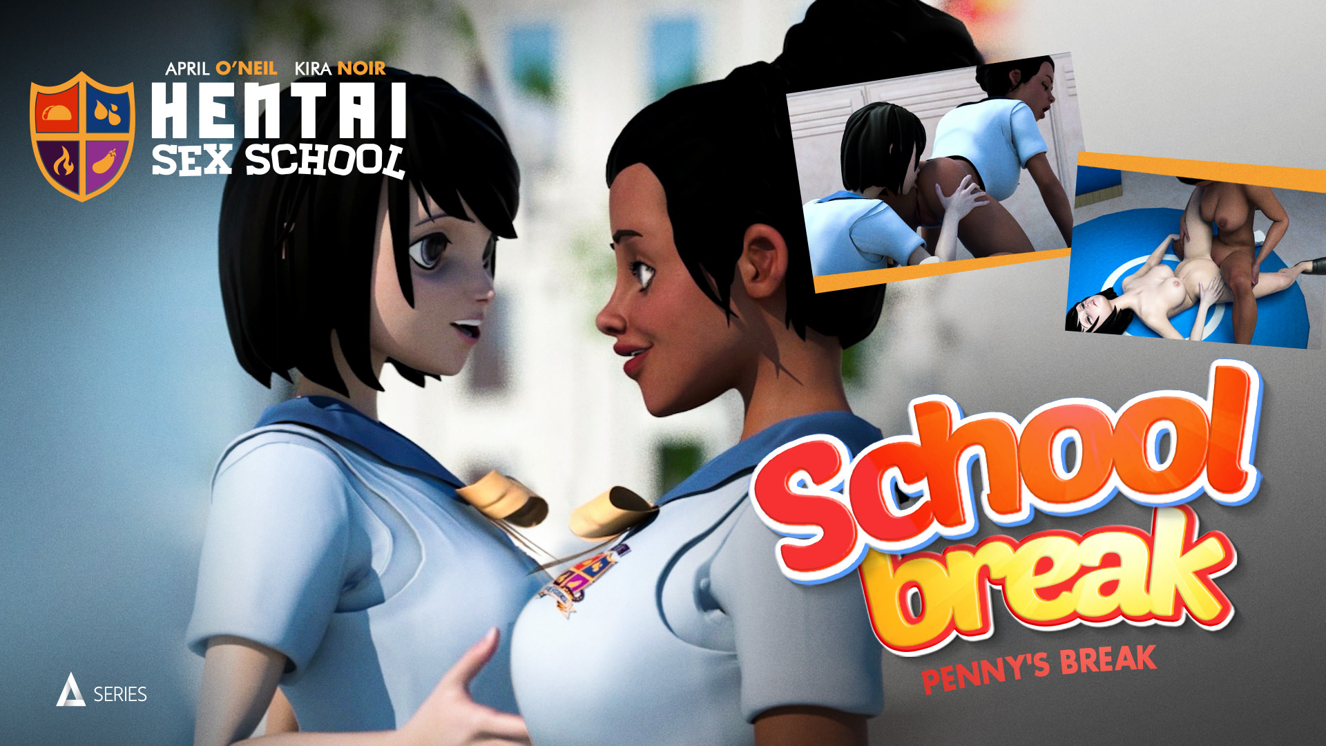 55197 01 01 - Hentai Sex School Episode 8: Penny's Break - April ONeil &amp; Kira Noir